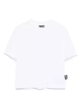 Футболка с логотипом Emporio Armani Kids, белый