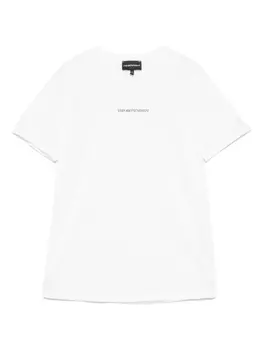 Футболка с логотипом Emporio Armani Kids, белый