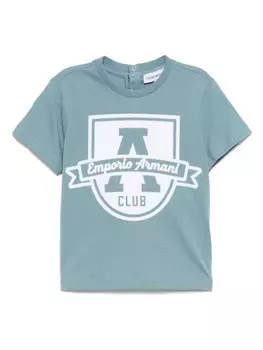 Футболка с логотипом Emporio Armani Kids, синий