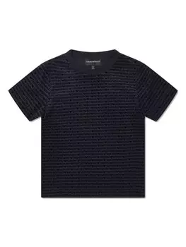 Футболка с логотипом Emporio Armani Kids, синий