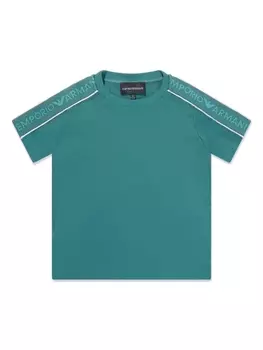 Футболка с логотипом Emporio Armani Kids, зеленый