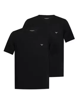 Футболка с логотипом Emporio Armani (комплект из двух), черный