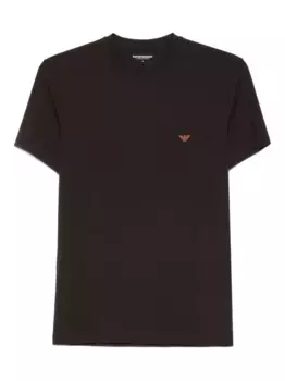 Футболка с логотипом EMPORIO ARMANI, коричневый
