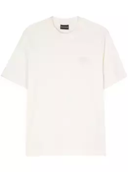 Футболка с логотипом EMPORIO ARMANI, нейтральный