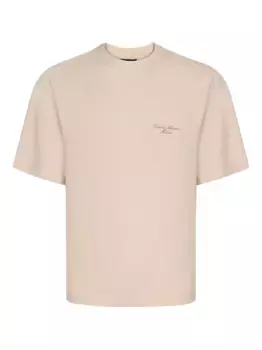 Футболка с логотипом EMPORIO ARMANI, нейтральный