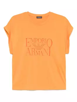 Футболка с логотипом Emporio Armani, оранжевый