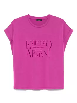 Футболка с логотипом Emporio Armani, розовый