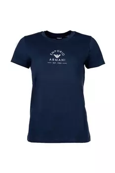 Футболка с логотипом Emporio Armani, синий