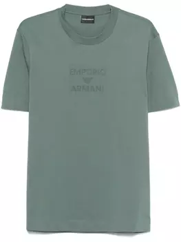 Футболка с логотипом Emporio Armani, зеленый