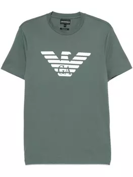 Футболка с логотипом Emporio Armani, зеленый