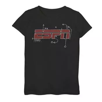 Футболка с логотипом ESPN Playbook для девочек 7–16 лет Licensed Character