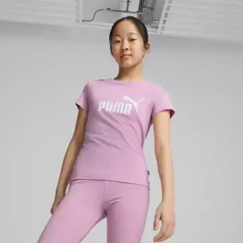 Футболка с логотипом ESS для девочек G Puma, цвет Rosa