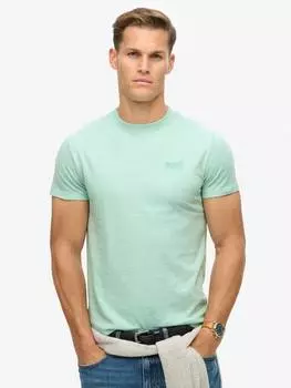Футболка с логотипом essential из органического хлопка Superdry, цвет Mint Green Marl