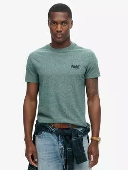 Футболка с логотипом essential из органического хлопка Superdry, цвет Mid Pine Green Grit