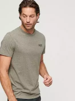 Футболка с логотипом essential из органического хлопка Superdry, цвет Ash Olive Marl
