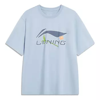 Футболка с логотипом Essential Li-Ning, голубой