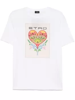 Футболка с логотипом ETRO, белый
