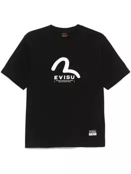 Футболка с логотипом EVISU, черный