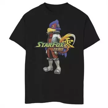 Футболка с логотипом Falco для мальчиков 8–20 лет Nintendo Star Fox Licensed Character