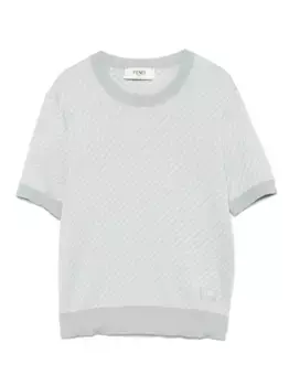 Футболка с логотипом FF FENDI, зеленый