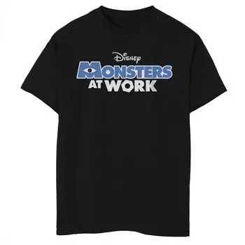 Футболка с логотипом фильма Disney/Pixar's At Work для мальчиков 8–20 лет Licensed Character