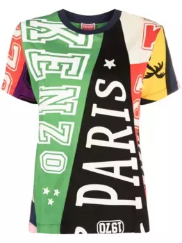 Футболка с логотипом Flag KENZO, зеленый