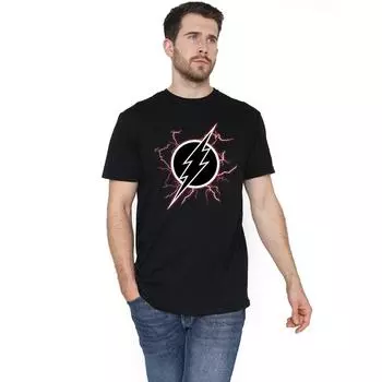 Футболка с логотипом Flash Lighting DC Comics, черный