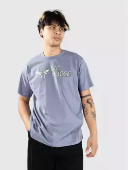 Футболка с логотипом FM из органического материала Fat Moose, синий