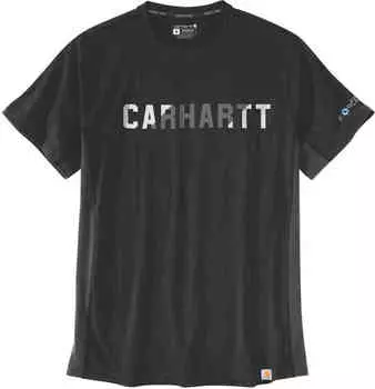 Футболка с логотипом Force Flex Block Carhartt, черный