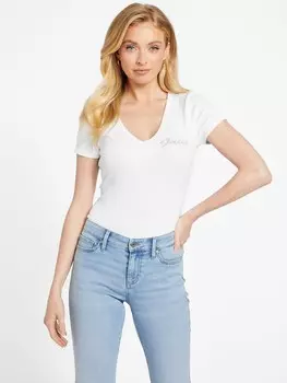 Футболка с логотипом Frankie Guess Factory, цвет Pure White