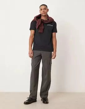 Футболка с логотипом GANT 1949 черного цвета