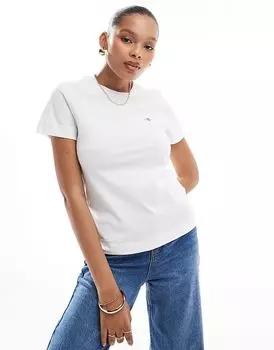 Футболка с логотипом GANT Shield белого цвета