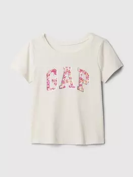 Футболка с логотипом Gap, бежевый