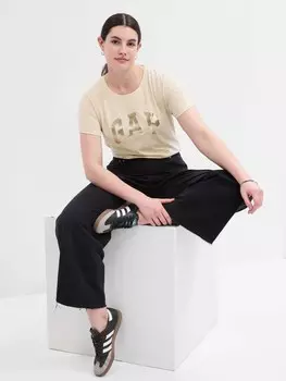 Футболка с логотипом Gap, бежевый