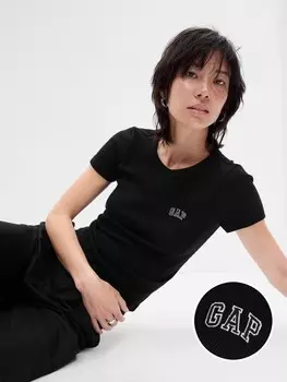 Футболка с логотипом Gap, черный