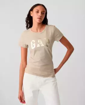 Футболка с логотипом Gap, цвет Natural