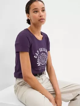 Футболка с логотипом Gap, фиолетовый