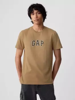 Футболка с логотипом Gap, коричневый