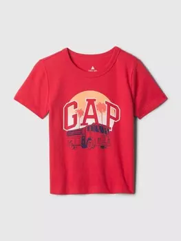 Футболка с логотипом Gap, красный