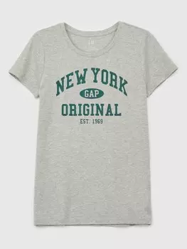 Футболка с логотипом Gap, серый