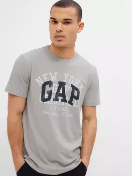 Футболка с логотипом Gap, серый