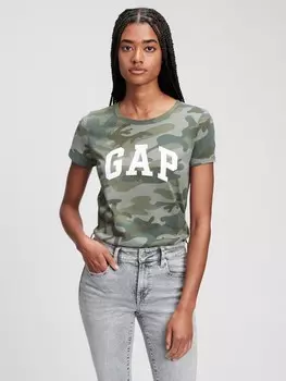 Футболка с логотипом Gap, зеленый
