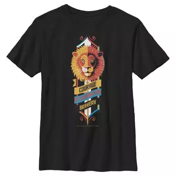 Футболка с логотипом Гарри Поттера Гриффиндора для мальчиков 8–20 лет, мужество, решимость, храбрость Harry Potter