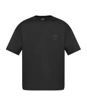 Футболка с логотипом Giorgio Armani, черный
