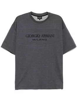 Футболка с логотипом Giorgio Armani, синий