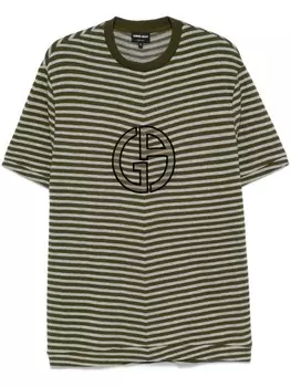 Футболка с логотипом Giorgio Armani, зеленый