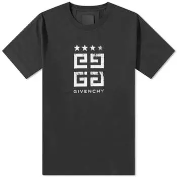 Футболка с логотипом Givenchy 4G Star, черный