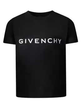 Футболка с логотипом Givenchy Kids, черный