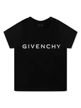 Футболка с логотипом Givenchy Kids, черный