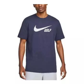 Футболка с логотипом гольф футболка Nike, синий